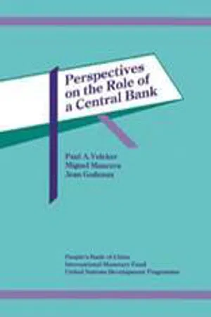 Perspectives on the Role of a Central Bank