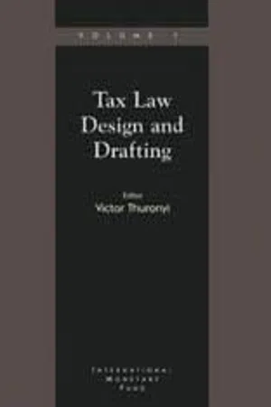 Tax Law Design and Drafting, Volume 1