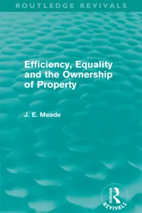 Efficiency, Equality and the Ownership of Property_cover