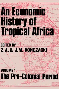 An Economic History of Tropical Africa_cover