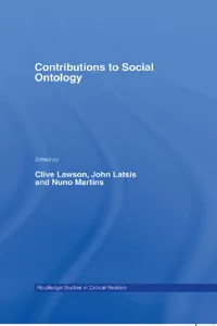 Contributions to Social Ontology_cover