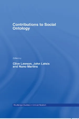 Contributions to Social Ontology