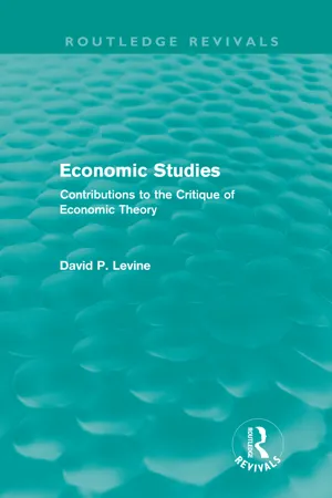 Economic Studies (Routledge Revivals)