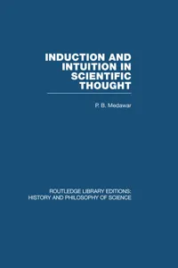 Induction and Intuition in Scientific Thought_cover