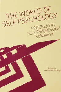 Progress in Self Psychology, V. 14_cover