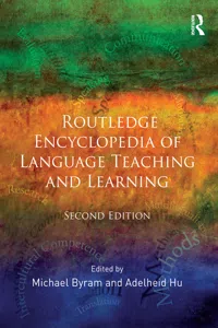 Routledge Encyclopedia of Language Teaching and Learning_cover