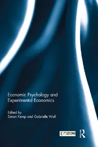 Economic Psychology and Experimental Economics_cover