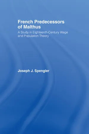 French Predecessors of Malthus