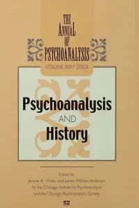 The Annual of Psychoanalysis, V. 31_cover