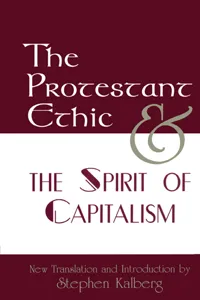 The Protestant Ethic and the Spirit of Capitalism_cover