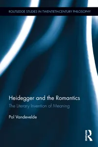 Heidegger and the Romantics_cover