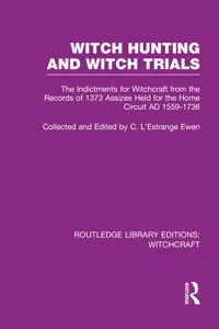 Witch Hunting and Witch Trials_cover