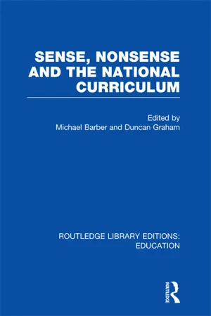 Sense and Nonsense and the National Curriculum