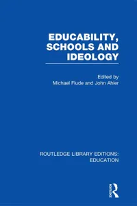 Educability, Schools and Ideology_cover