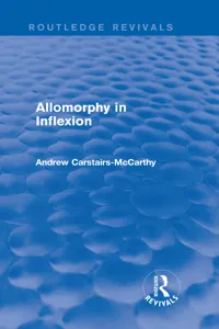 Allomorphy in Inflexion_cover