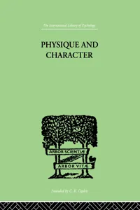 Physique and Character_cover