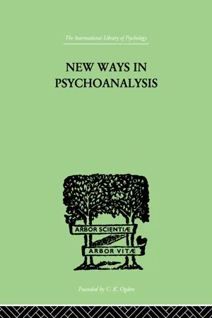 New Ways in Psychoanalysis