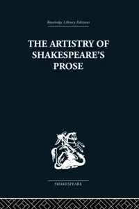 The Artistry of Shakespeare's Prose_cover