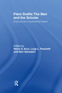 Piero Sraffa: The Man and the Scholar_cover