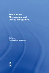 Performance Measurement and Leisure Management_cover