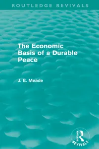 The Economic Basis of a Durable Peace_cover