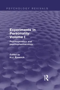 Experiments in Personality: Volume 1_cover