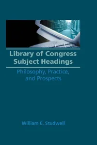 Library of Congress Subject Headings_cover