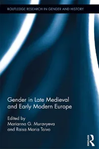 Gender in Late Medieval and Early Modern Europe_cover