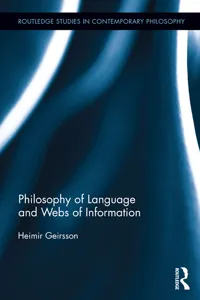 Philosophy of Language and Webs of Information_cover