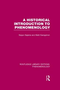 A Historical Introduction to Phenomenology_cover