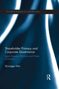Shareholder Primacy and Corporate Governance_cover