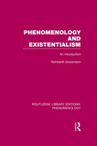 Phenomenology and Existentialism_cover