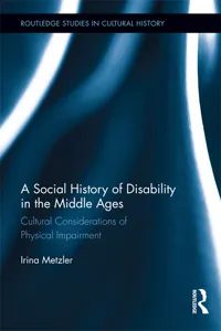 A Social History of Disability in the Middle Ages_cover
