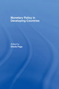 Monetary Policy in Developing Countries_cover