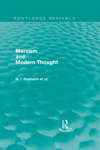 Marxism and Modern Thought_cover