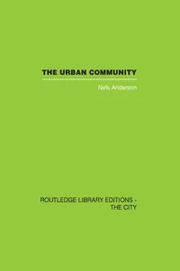 The Urban Community_cover