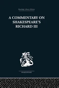 Commentary on Shakespeare's Richard III_cover