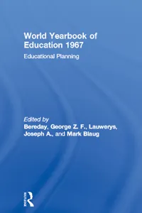 World Yearbook of Education 1967_cover