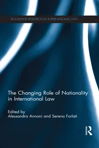 The Changing Role of Nationality in International Law_cover