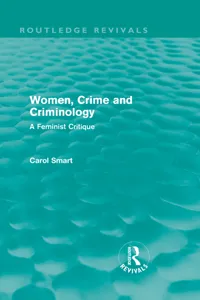 Women, Crime and Criminology_cover