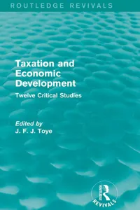 Taxation and Economic Development_cover