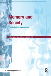 Memory and Society_cover