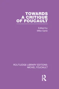 Towards a critique of Foucault_cover