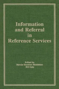 Information and Referral in Reference Services_cover