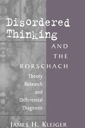 Disordered Thinking and the Rorschach