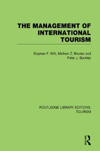 The Management of International Tourism_cover