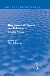 Raymond Williams on Television_cover