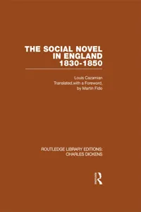 The Social Novel in England 1830-1850_cover