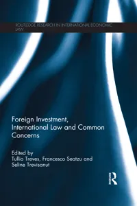 Foreign Investment, International Law and Common Concerns_cover