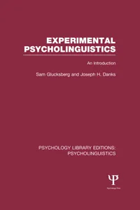 Experimental Psycholinguistics_cover